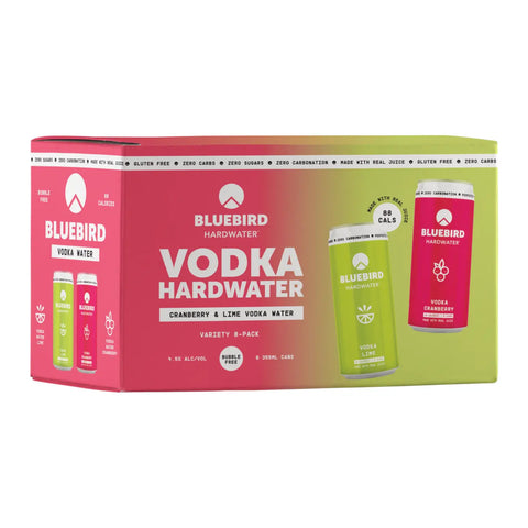 Bluebird Vodka Hardwater - Variety 8 Pack