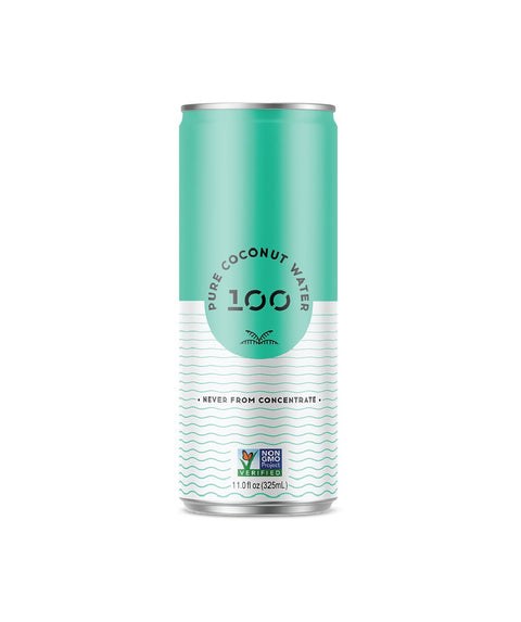 100 brand - Pure Coconut water - Pink Dot