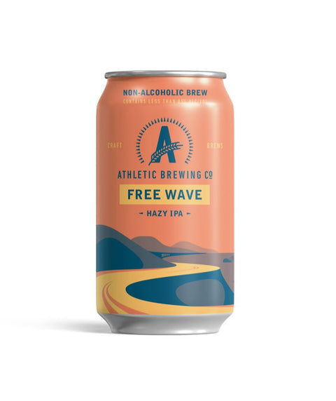Athletic Brewing - Free Wave Hazy IPA (Non Alcoholic 6-pack) - Pink Dot