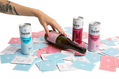 Besa mi vino - Red Wine - Pink Dot