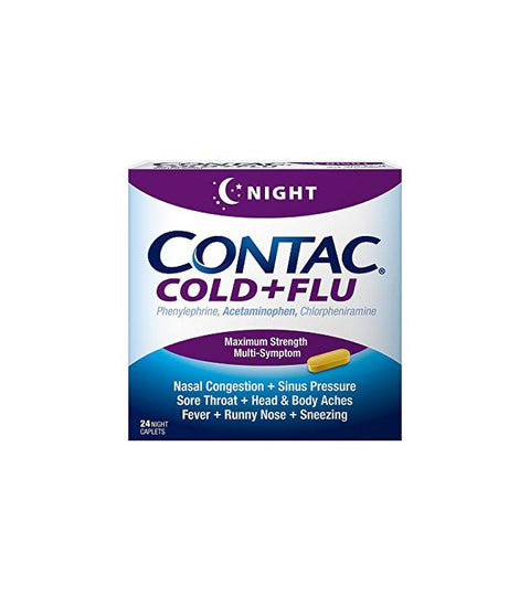Contac Cold + Flu Tablet - Pink Dot