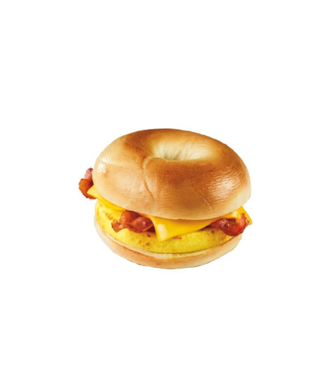 Egg, Bacon & Cheese Bagel - Pink Dot