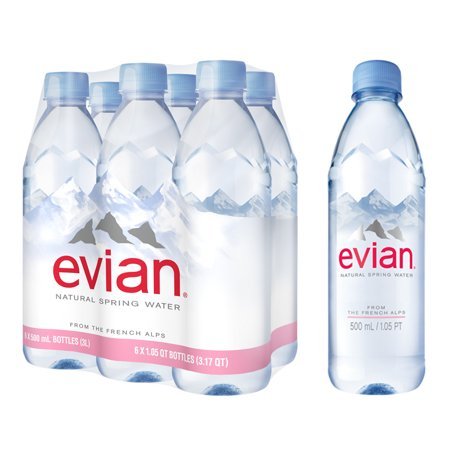 Evian Water - Pink Dot