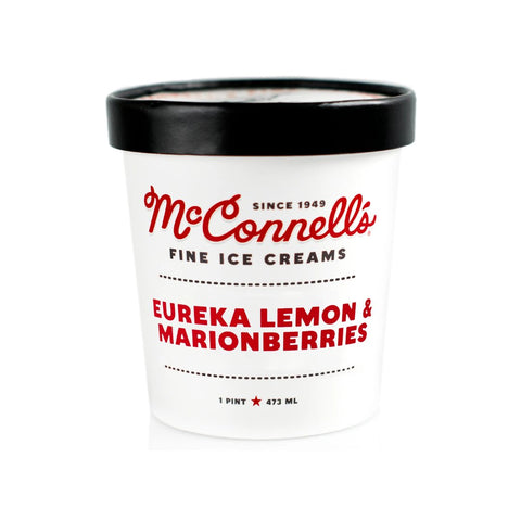 McConnell's Fine Ice Creams - Eureka Lemon & Marionberries Pint - Pink Dot