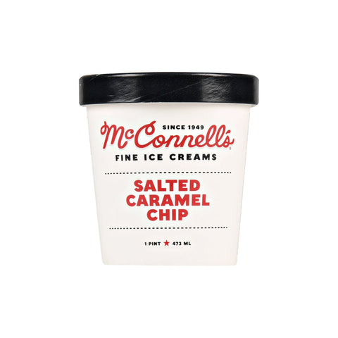  McConnell's Fine Ice Creams - Salted Caramel Chip Pint - Pink Dot