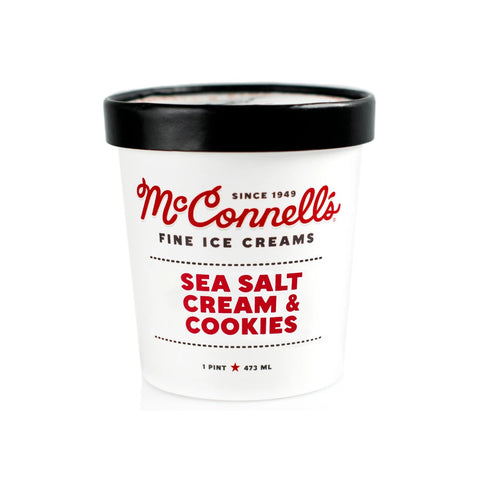 McConnell's Fine Ice Creams - Sea Salt Cream & Cookies Pint - Pink Dot
