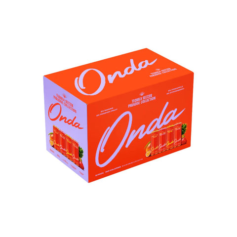 Onda Tequila Seltzer - Paradise Collection Variety 8 Pack - Pink Dot