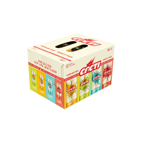 CACTI Hard Seltzer Variety - 12 Pack - Pink Dot