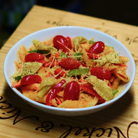 Pasta Primavera w/ Garlic Bread