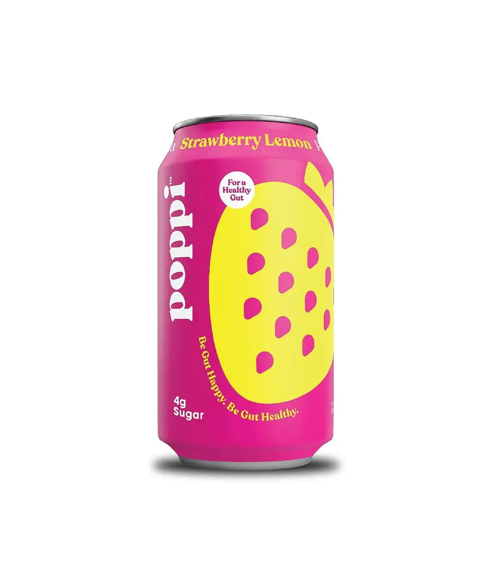 sodapops① Poppi Ginger Lime Prebiotic Soda, 12 oz, 12 Pack Cans