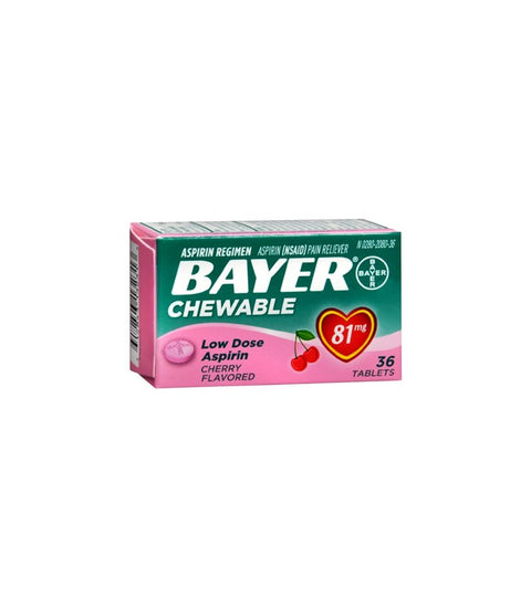 Bayer Chewable 36pk - Pink Dot