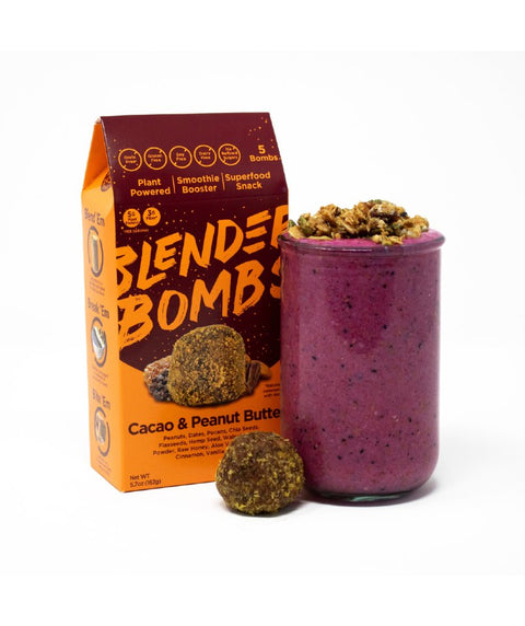  Blender Bombs: Cacao and Peanut Butter 5pk - Pink Dot