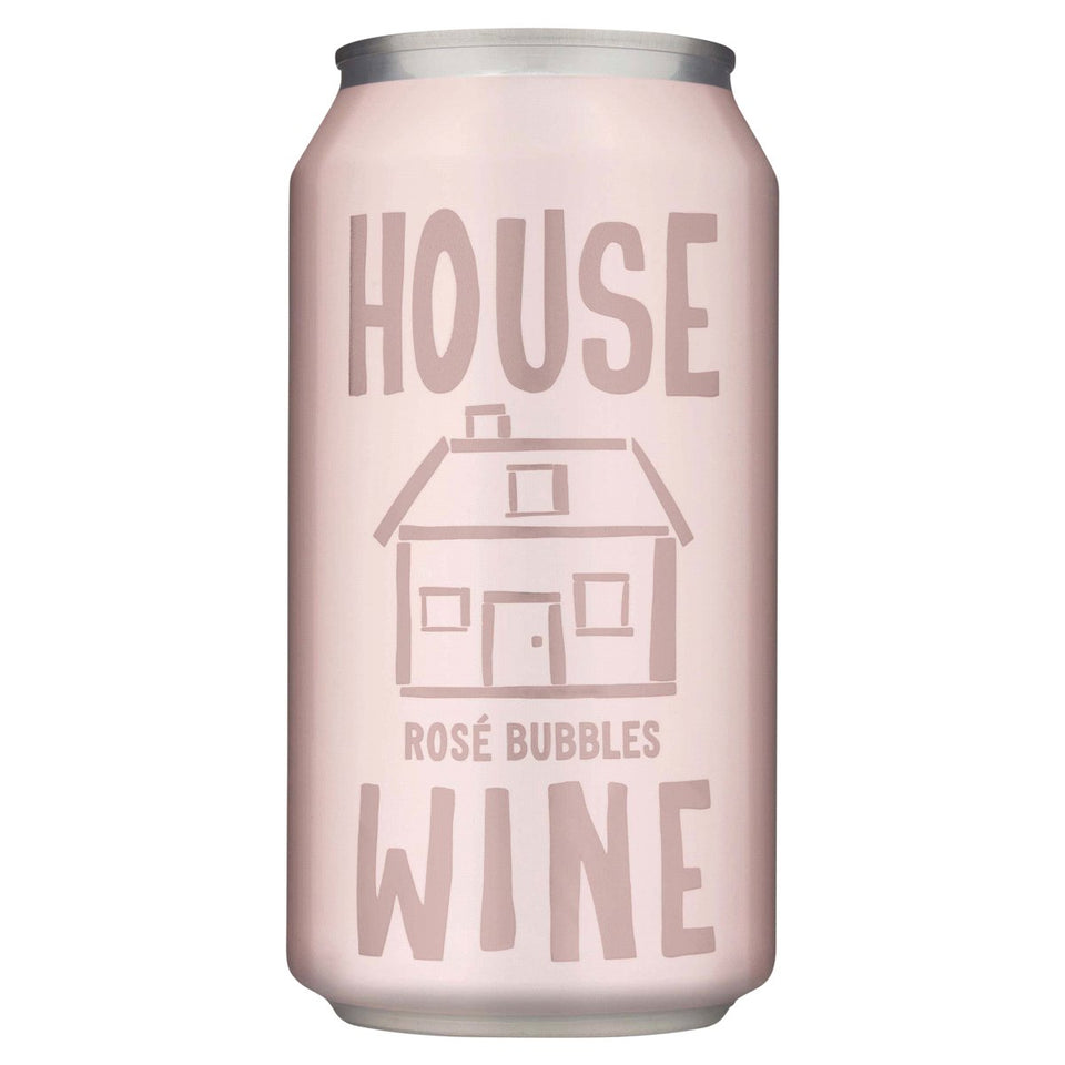 House Wine Rose Bubbles 12oz can Pink Dot