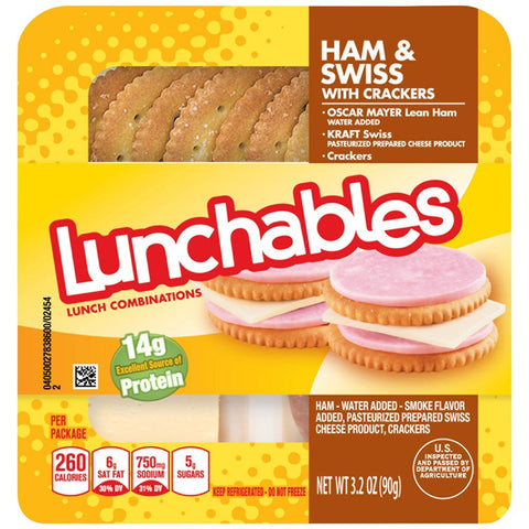 Lunchables - Ham & Swiss - Pink Dot