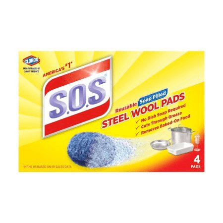  SOS Steel Wool Pads - Pink Dot