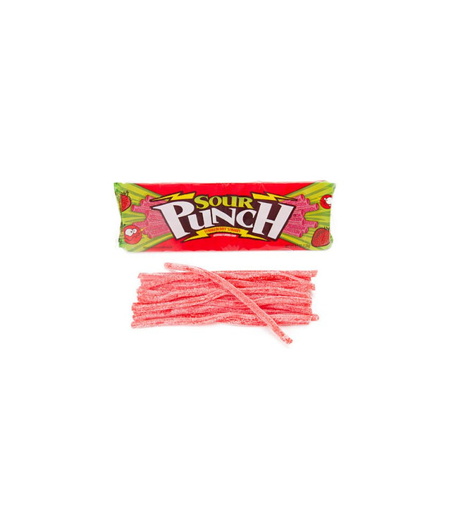 Sour Punch Candy - Straws - Pink Dot