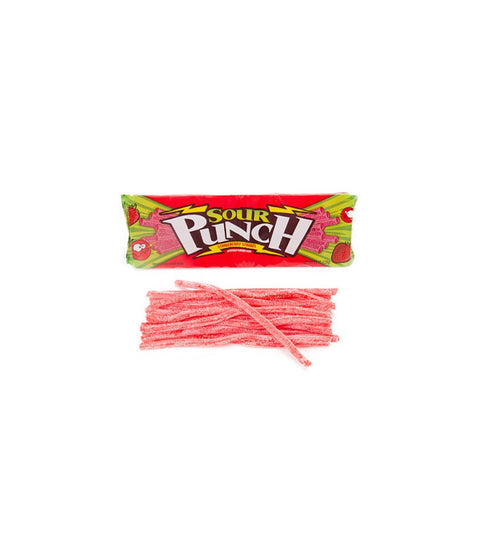  Sour Punch Candy - Straws - Pink Dot