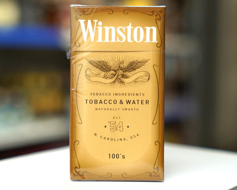 Winston Gold 100's Cigarettes - Pink Dot